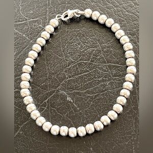 Sterling Silver beaded bracelet Excellent condition